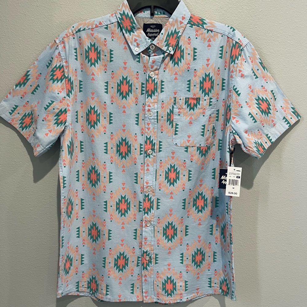 Men shirt sleeve Massive apparel goods size M